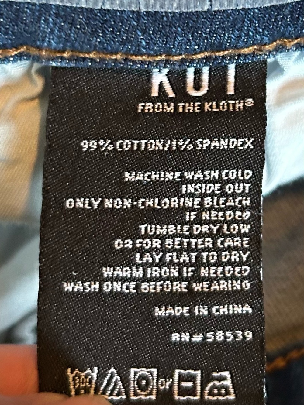 Kut from the Kluth Classic Women's Dark Blue Jeans - Picture 10 of 11